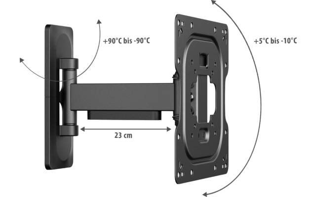 Berger Full-motion TV Wandhalterung für 23 bis 43 Zoll