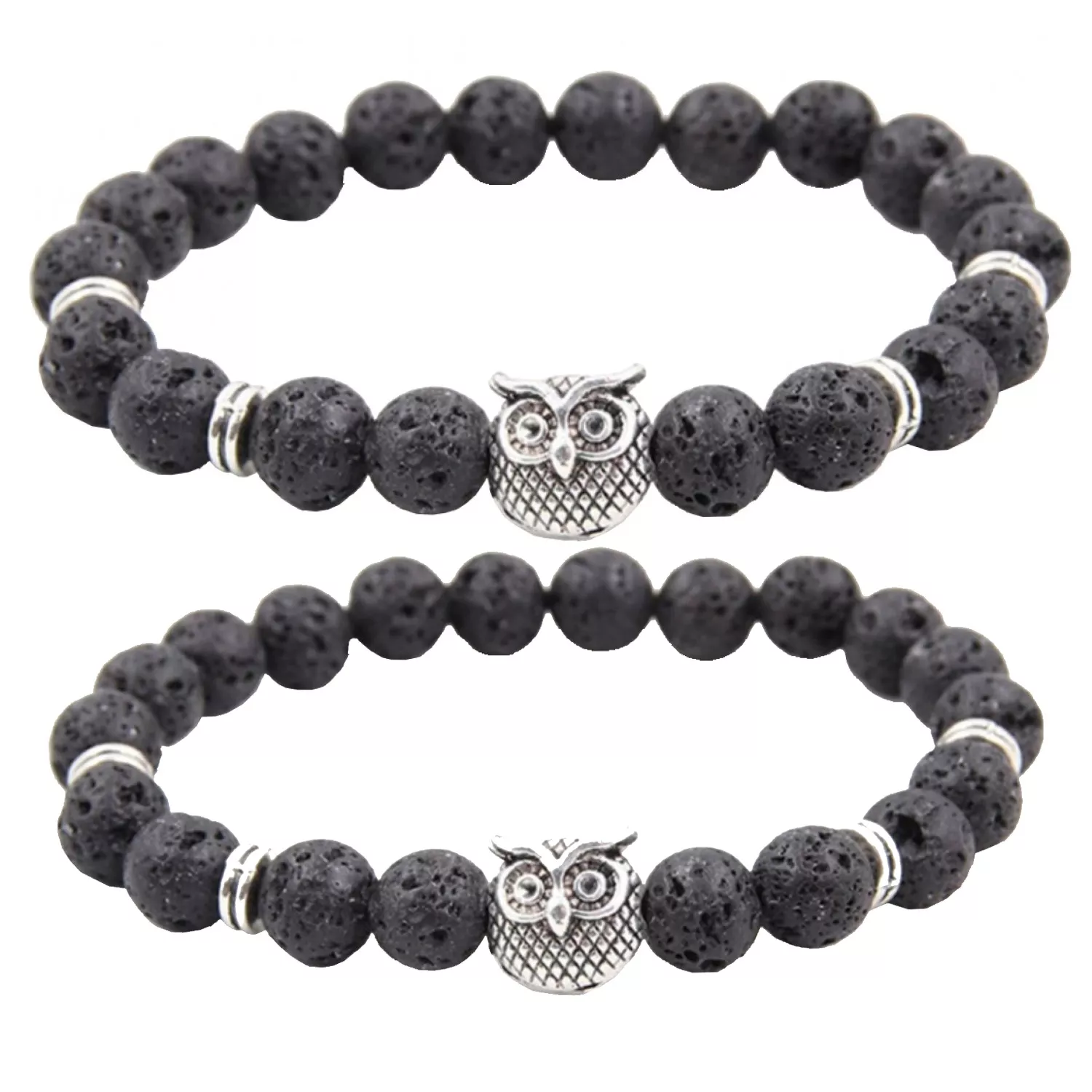 Auxere Double Owl Armbånd Sten KXD0128