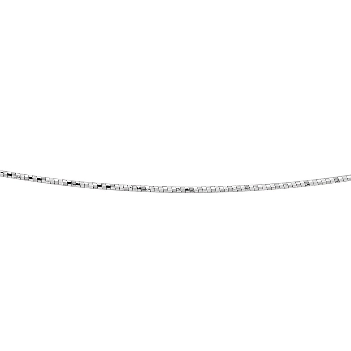 Collier Brillaxis Oméga or blanc 18 carats diamanté