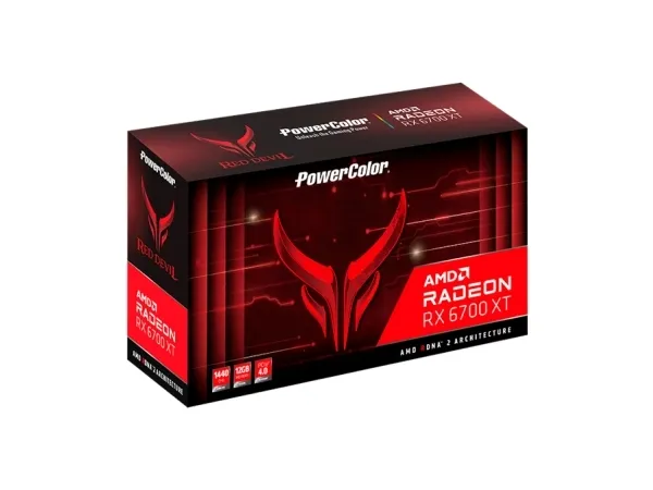 PowerColor Red Devil Radeon RX 6700XT - Grafikkort - Radeon RX 6700 XT - 12 GB GDDR6 - PCIe 4.0 x16 - HDMI, 3 x DisplayPort