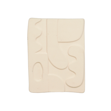 Muurdecoratie l.roze - l18,5xb24xh1,5cm