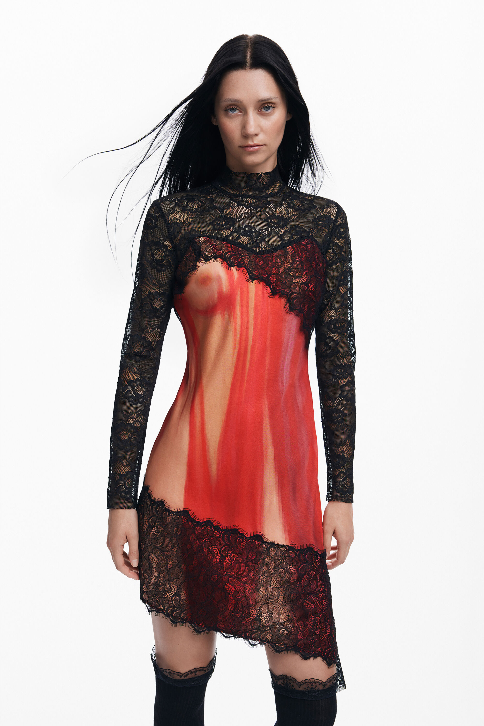 vestido combinado Maria Escoté