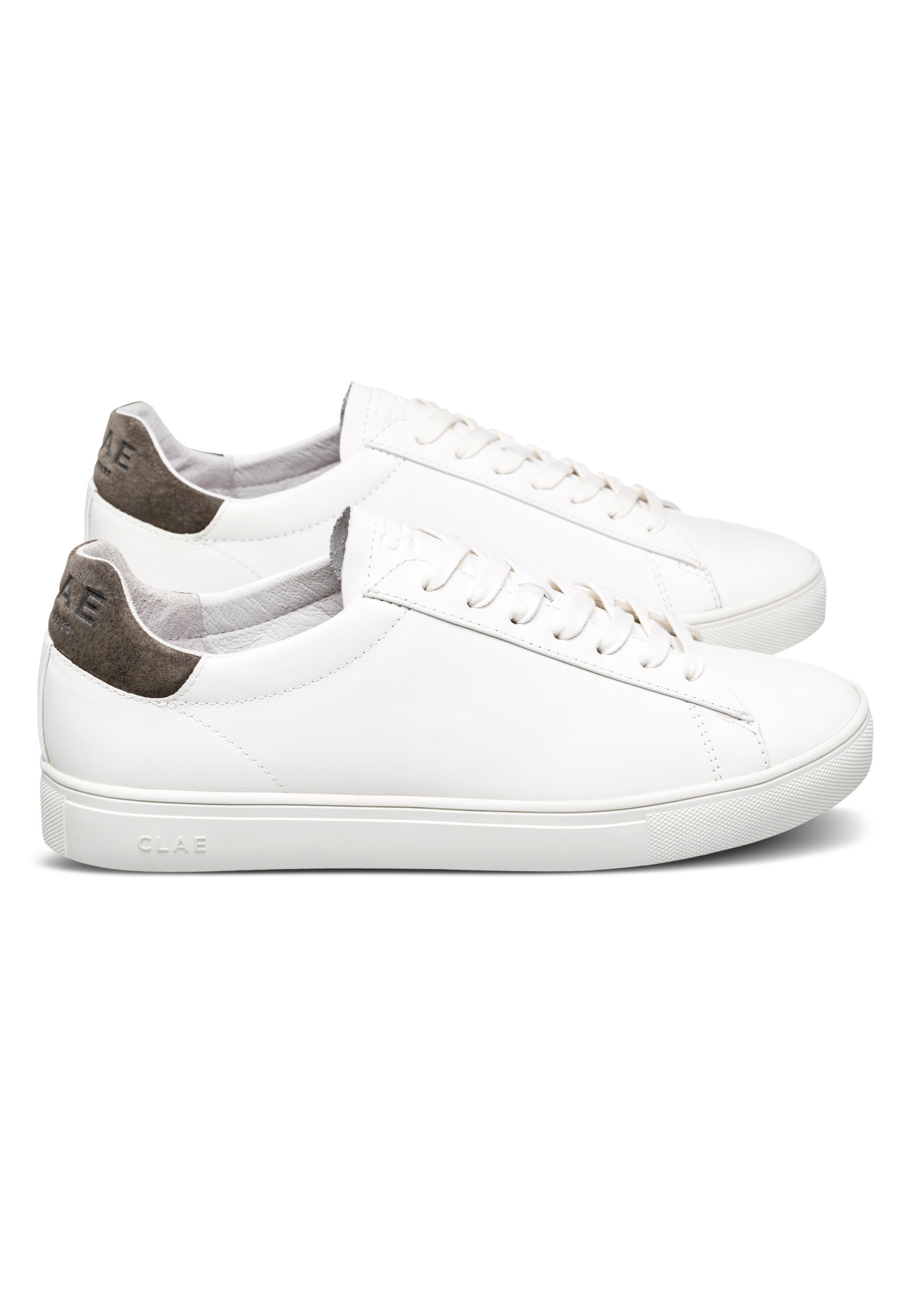 Clae Sneaker Bradley White Leather Olive Night
