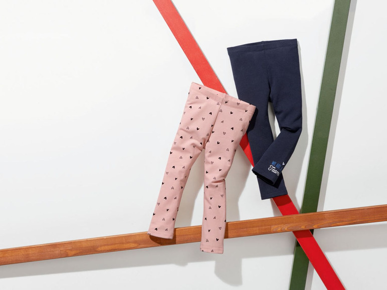 2 leggings voor peutermeisjes