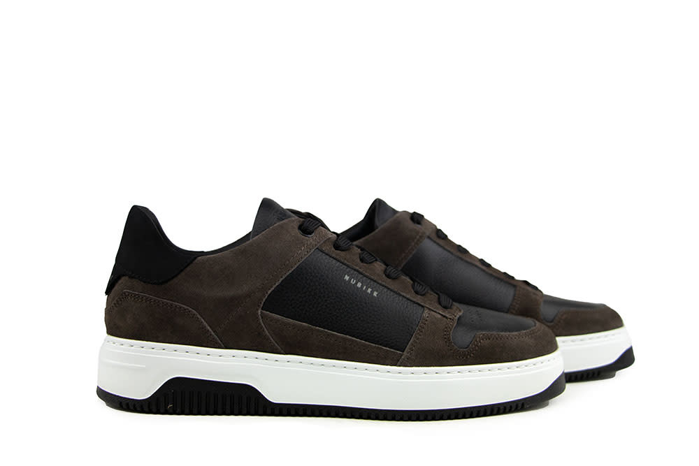 Nubikk Basket Court Dark Grey Suede Black