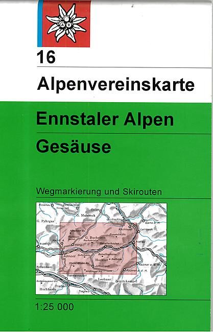 ALPENVEREIN - 16 ENNSTALER ALPEN 1 25 000