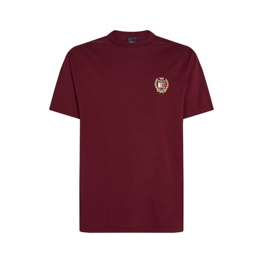 Tommy Jeans Crest Flag T-shirt, Deep Rouge, XL