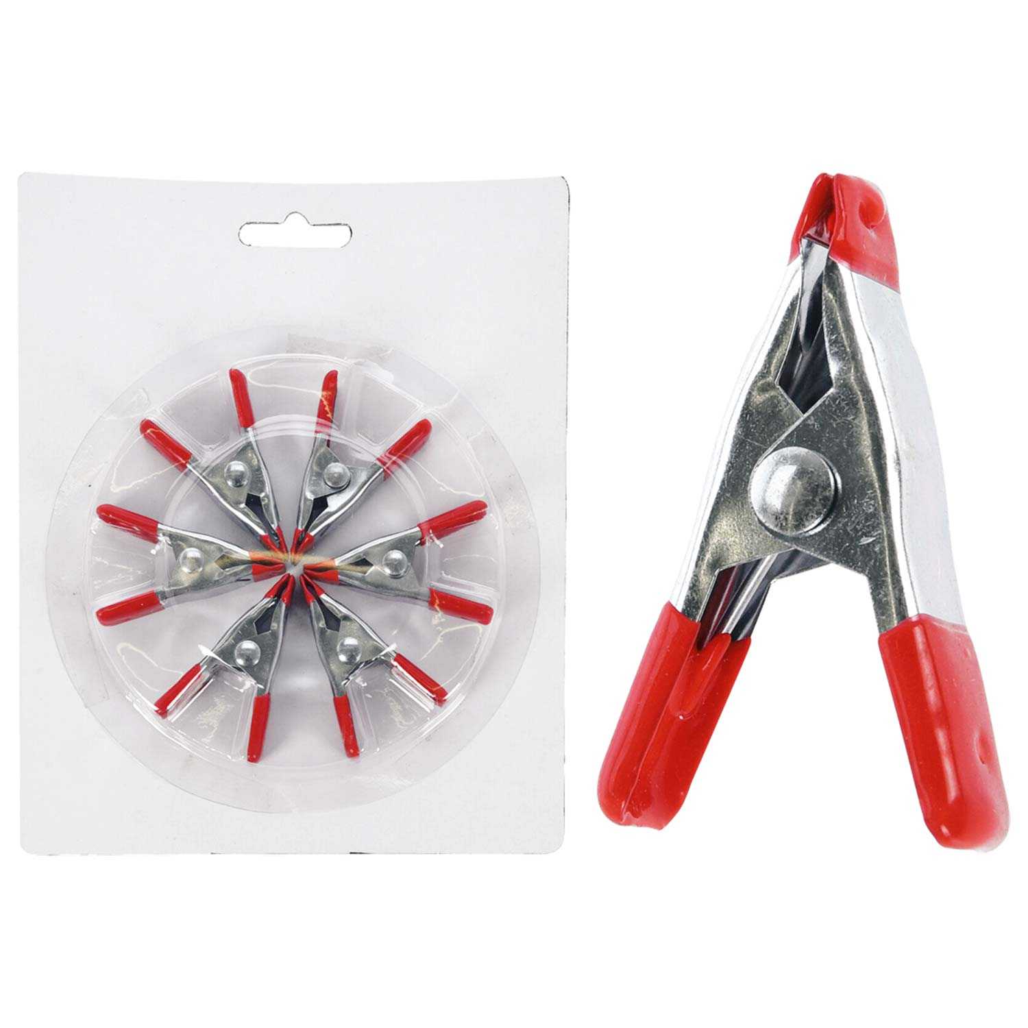Leimzwingen gummierte Griffe Spannweite 19 mm 6er
