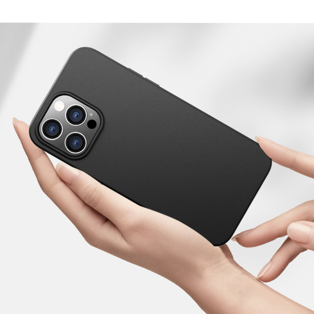 iPhone 15 Gummi Case Hülle Ultra Thin - Schwarz