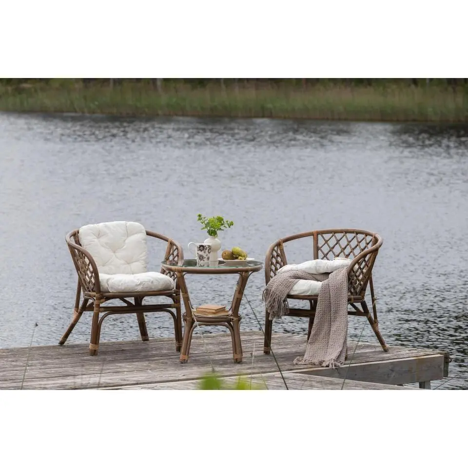 Svea - Tarek café set - naturel - rattan