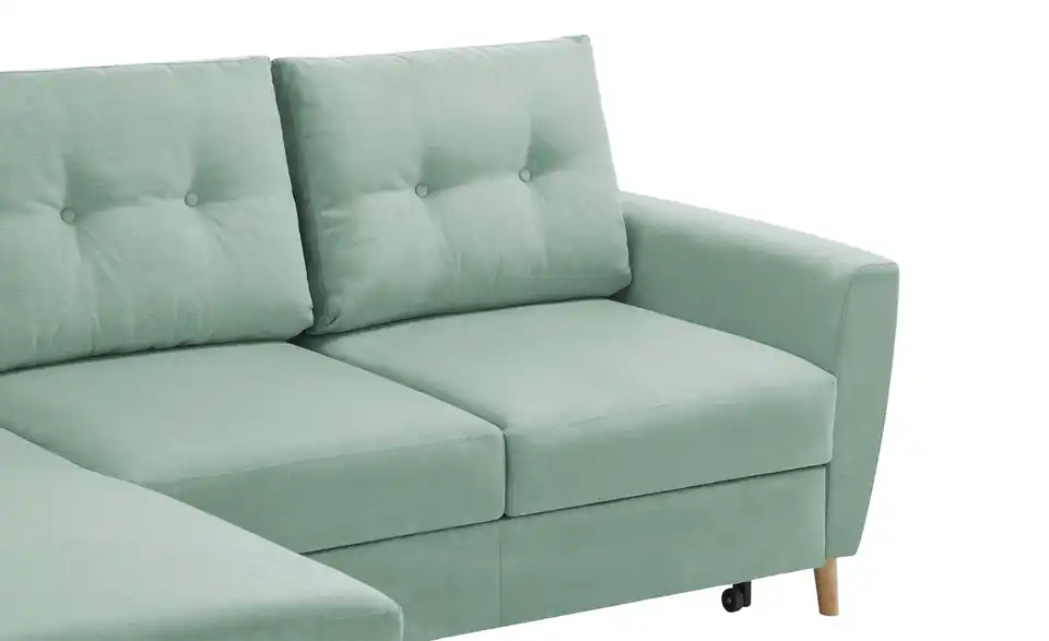 Ecksofa Carla Mintgrün links