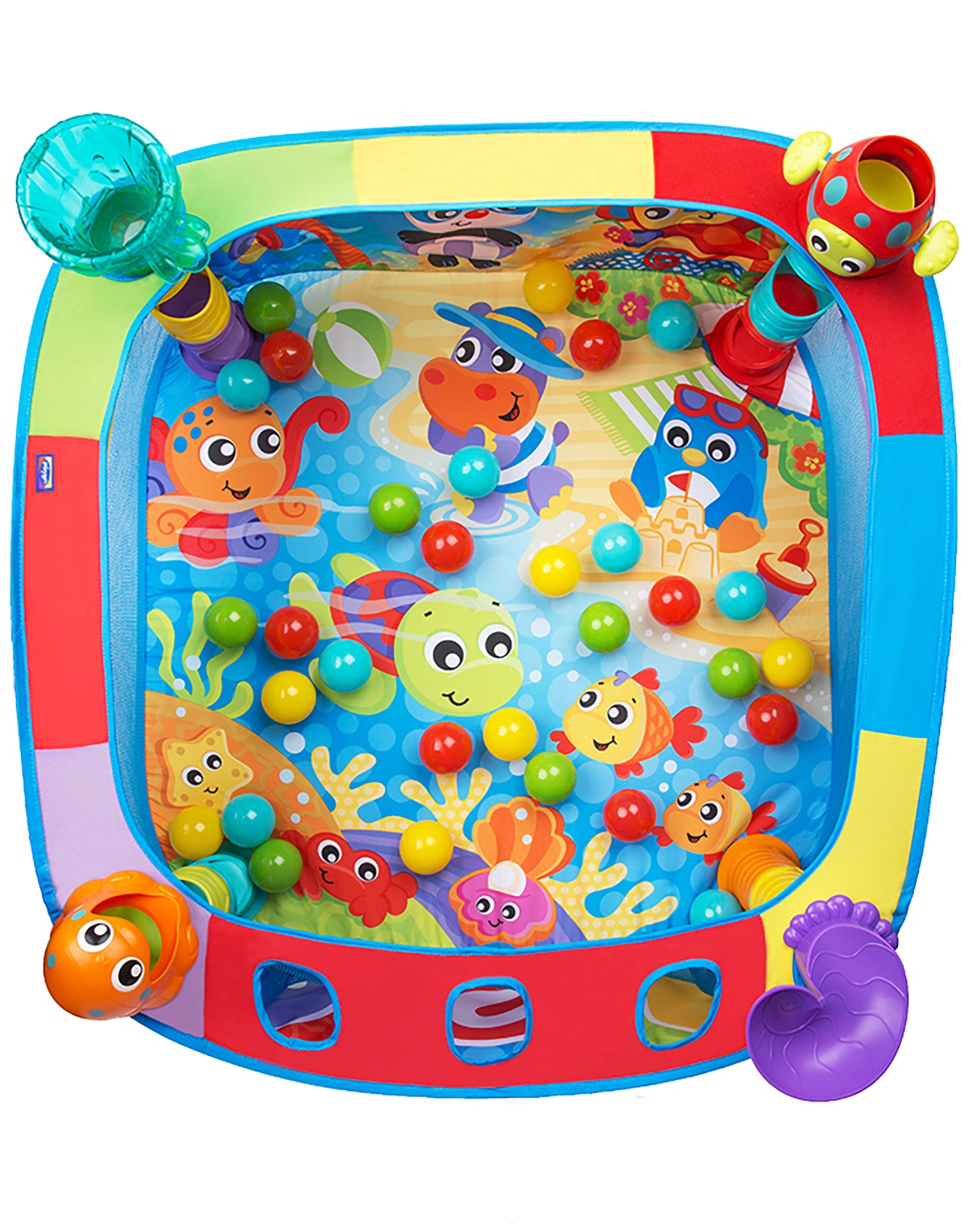 Pop Up Bällebad PLAYGRO - BEACHPARTY (80x80x29)