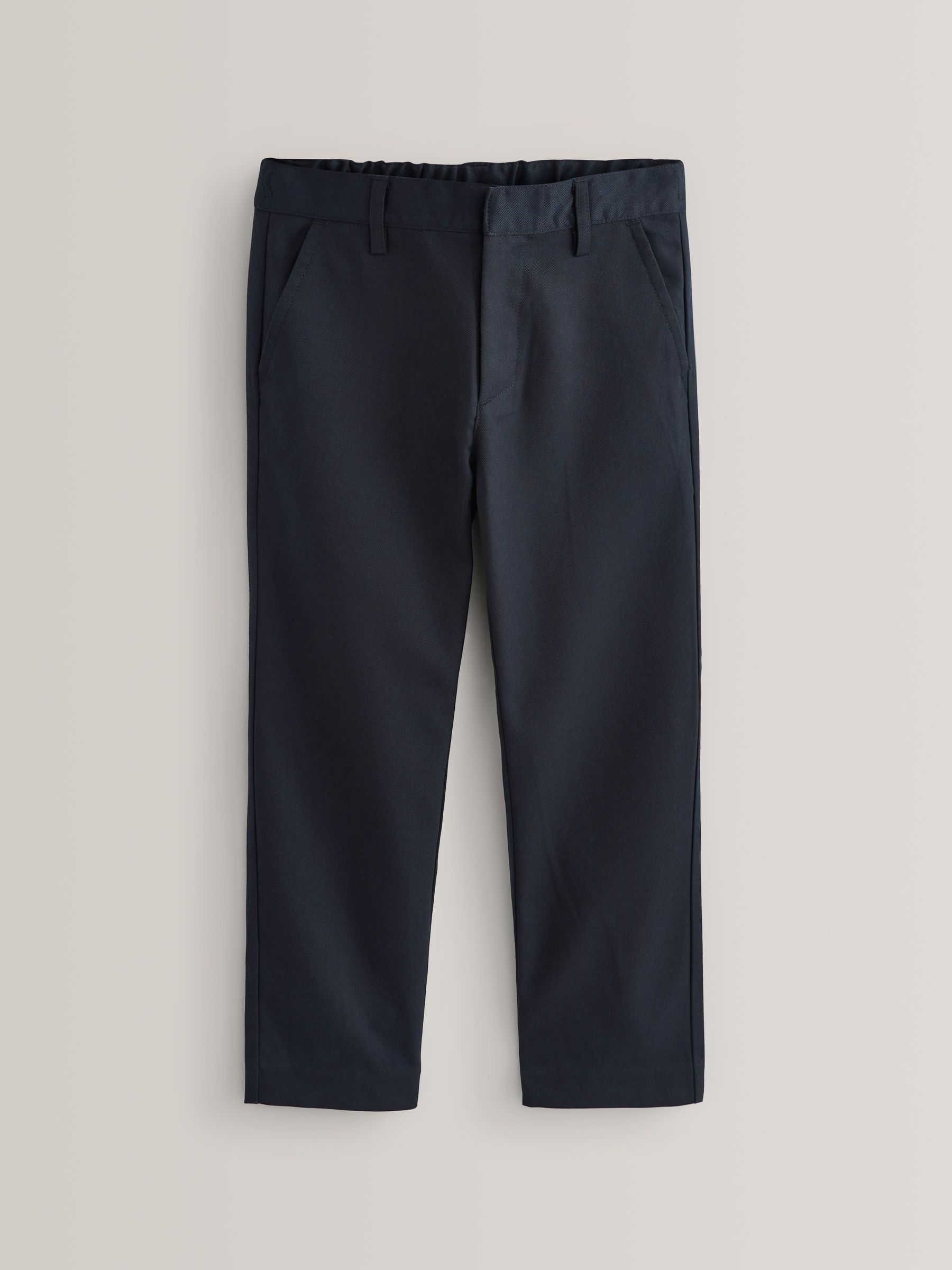 Marineblauw - Schoolbroek met rechte pijpen (3-17jaar)