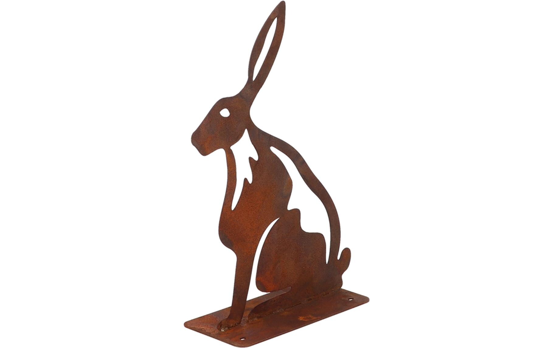 Dekofigur Hase RostbraunGartendekoration