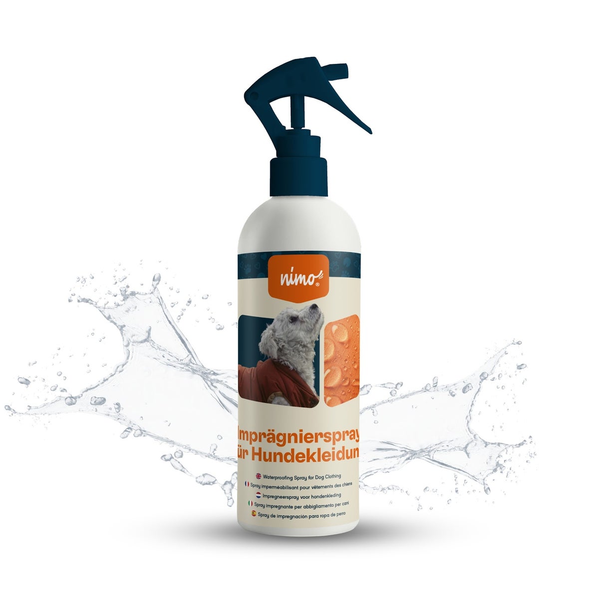 nimo® waterdichtingsspray voor hondenkleding • Afdichtmiddel ter bescherming tegen vocht en vuil