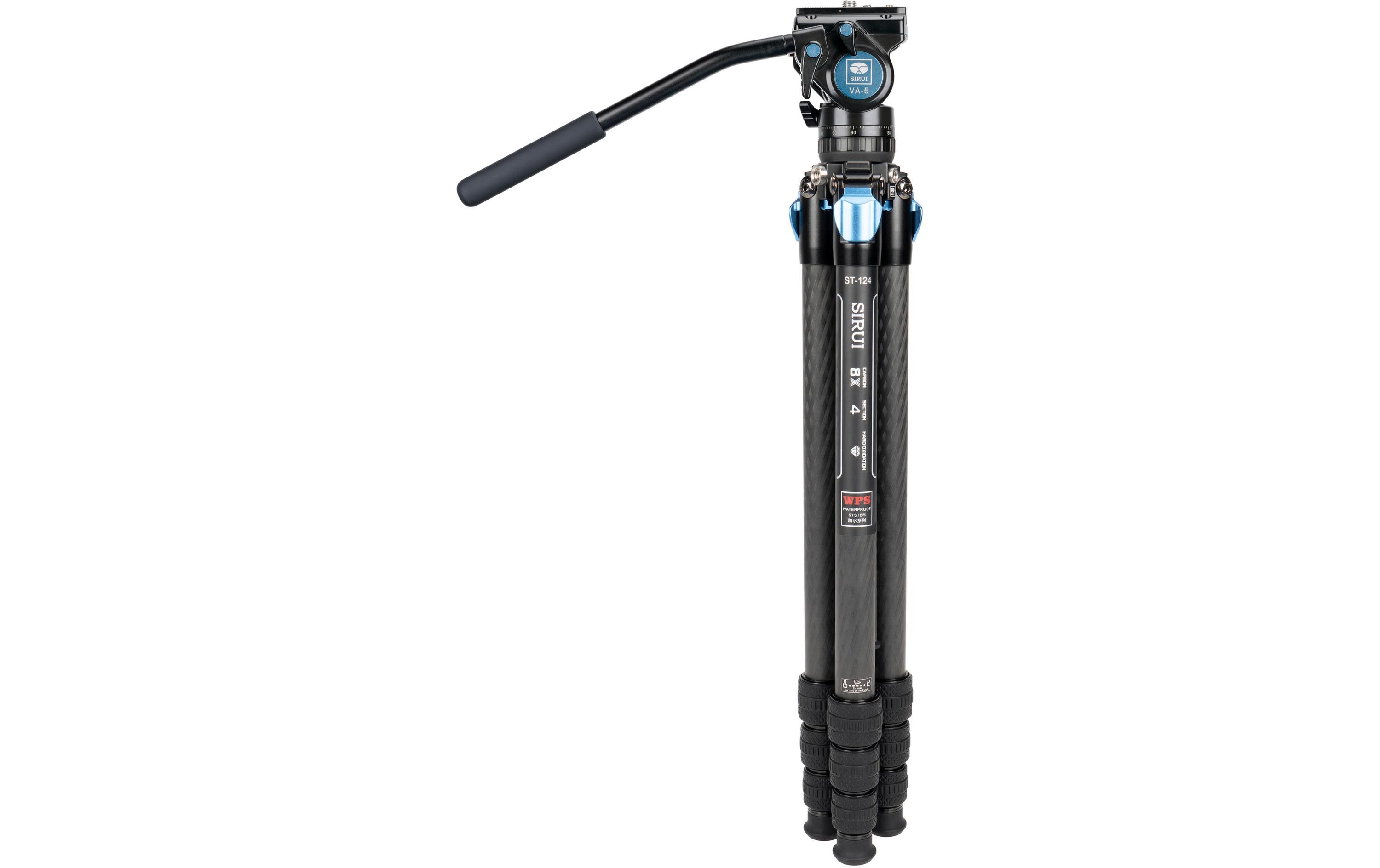Stativ ST-124 Superb Travel mit VA-5 Videokopf<br>Leichtes und kompaktes Dreibeinstativ mit präzisem Videokopf