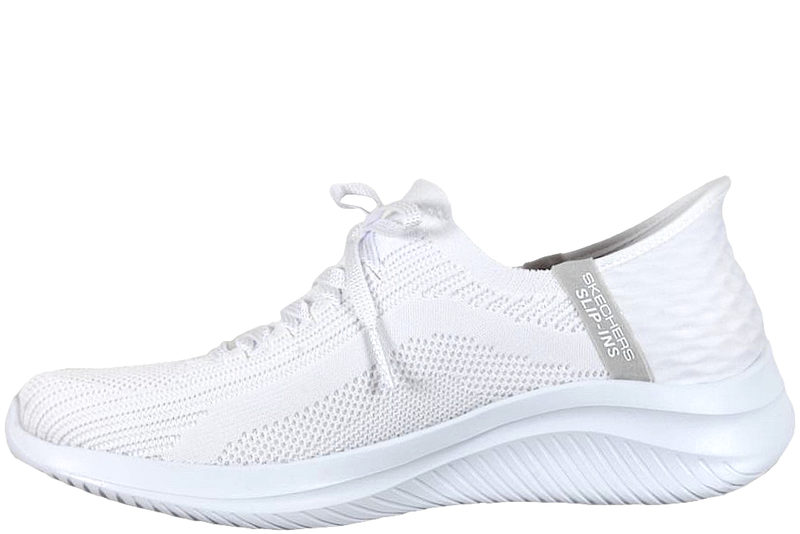 SKECHERS ULTRA FLEX 3.0 BRILLIANT PATH WHITE VEGAN SLIP-INS