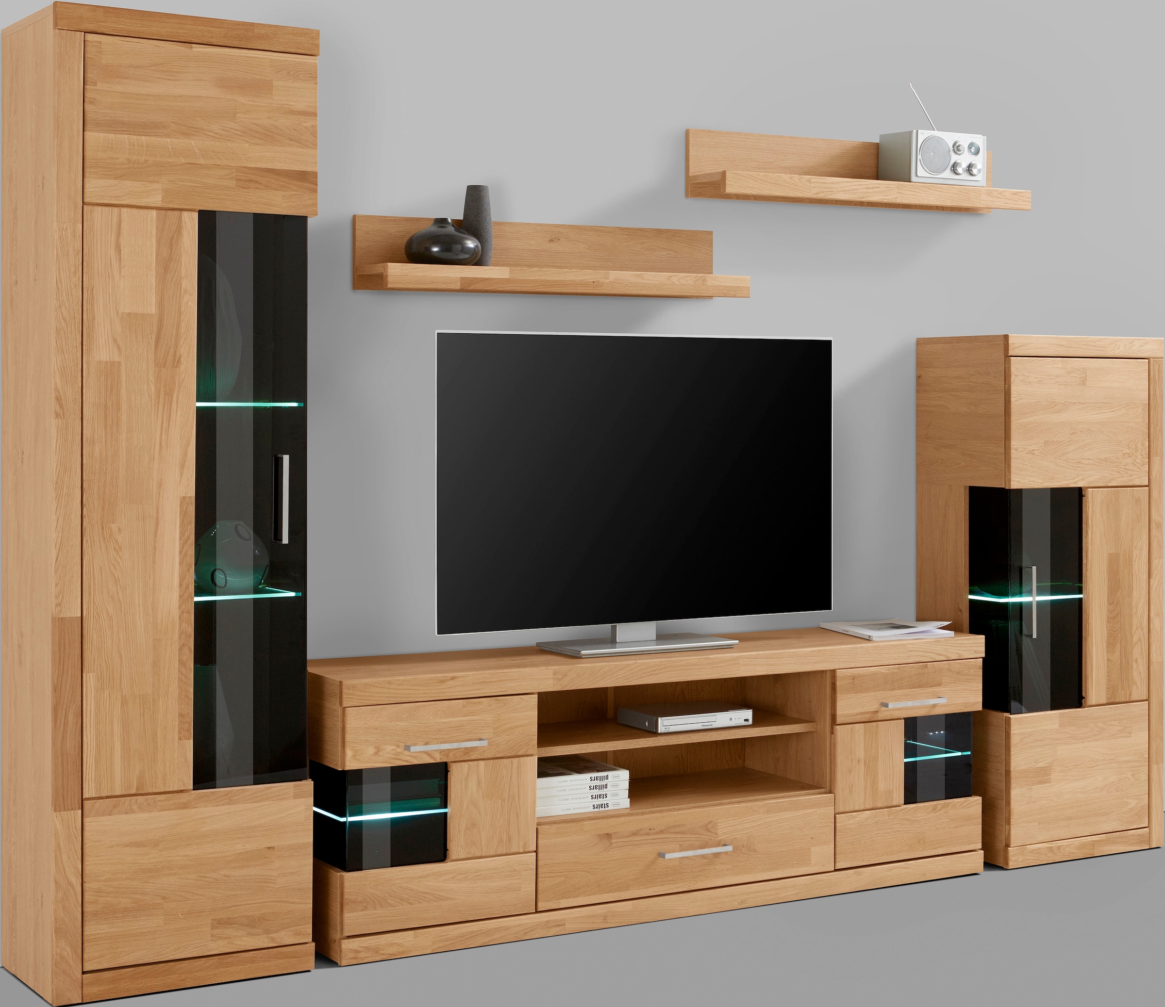 Home affaire Wohnwand »Ribe Wohnwand Set-5 St.« Set, 5 Stk. tlg.