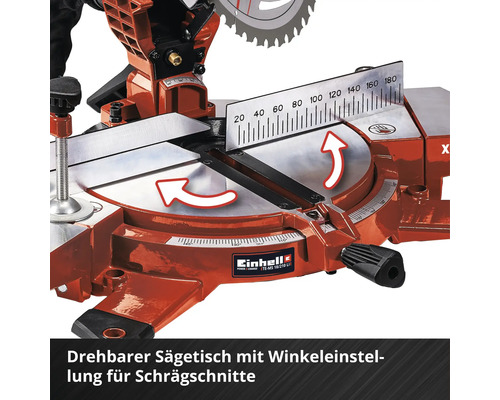 Einhell Power X-Change TE-MS 18/210 Li accu verstekzaag - Kaal gereedschap zonder accu en lader