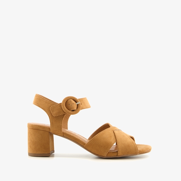 Blue Box dames sandalen met hak bruin