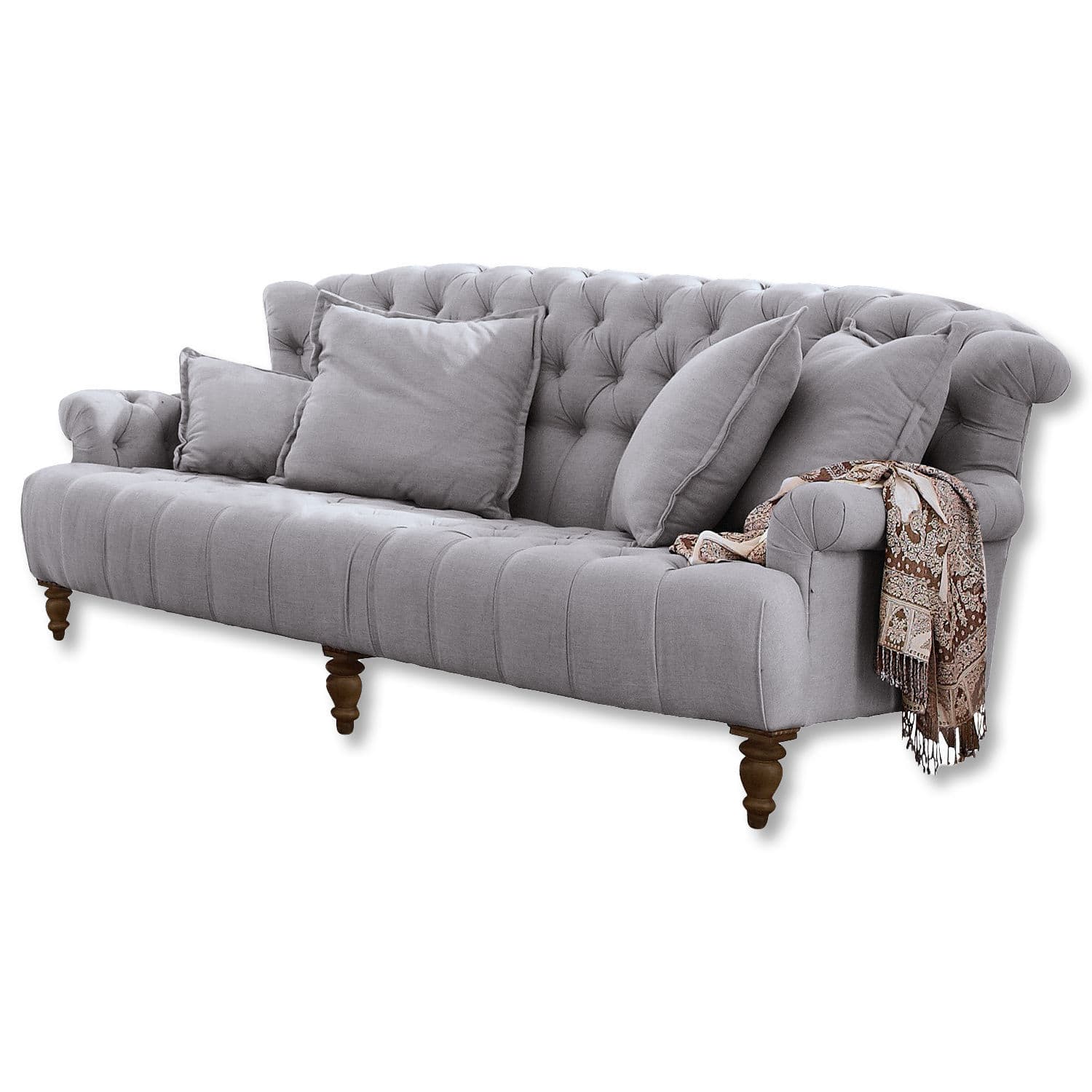 Sofa Springfield Village 3-Sitzer | graublau