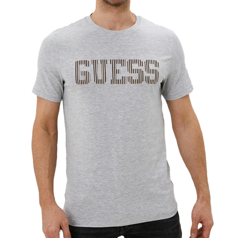 Guess T-shirt Gris Homme Guess Deviner