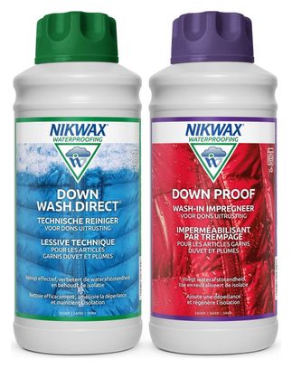 Lessive duvet Down Wash 1L et imperméabilisant Down Proof 1L