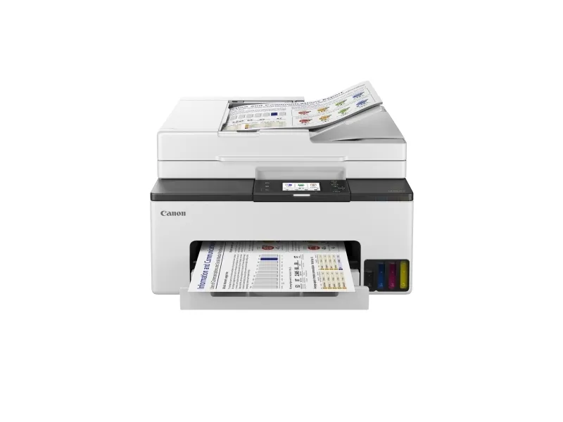 Canon MAXIFY GX2050 - Multifunktionsprinter - farve - blækprinter - kan genopfyldes - Legal (216 x 356 mm)/A4 (210 x 297 mm) (original) - A4/Legal (medie) - op til 15 ipm (udskriver) - 250 ark - 33.6 Kbps - USB 2.0, Wi-Fi(ac), LAN