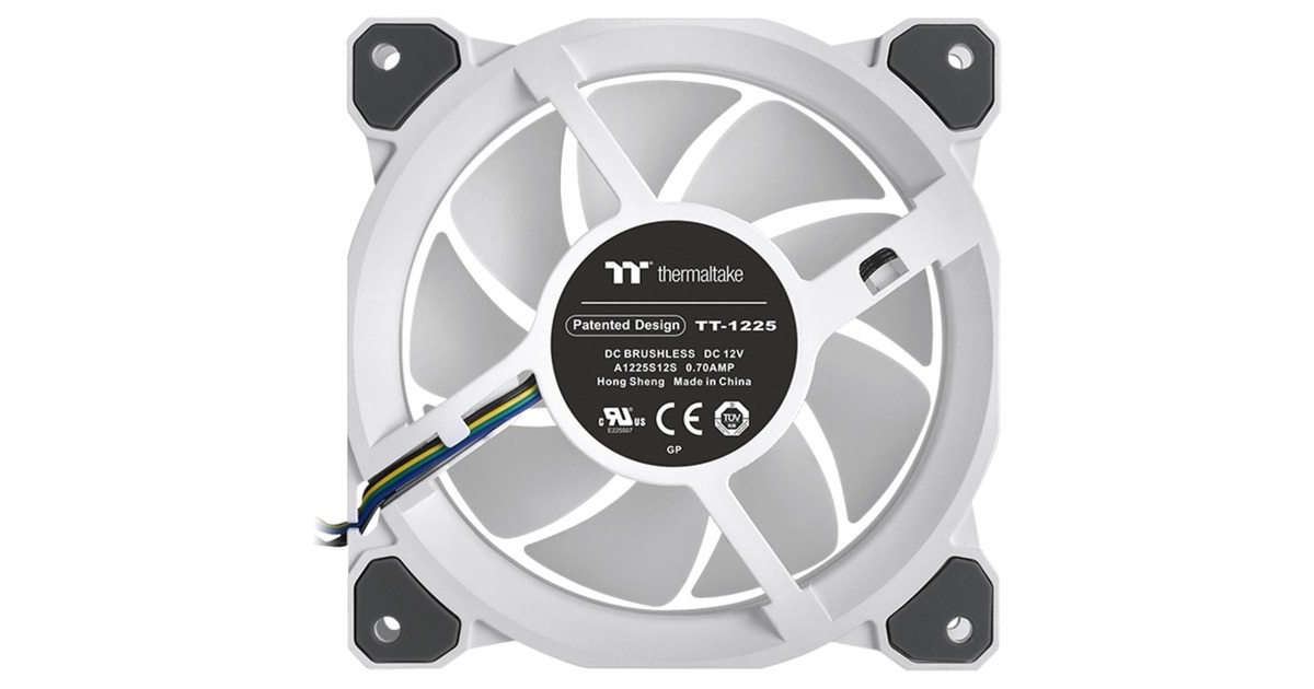 ThermaltakeRiing Quad 14 RGB Radiator Fan TT Premium Edition 3 Pack case fans  (Wit, 3 stuks, 140 x 140 x 25 mm, 3 stuks, Incl. controller)