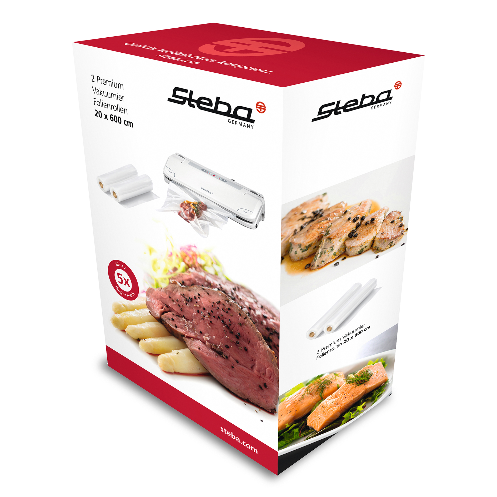 STEBA 2 Vakuumier-Folienrollen - transparent