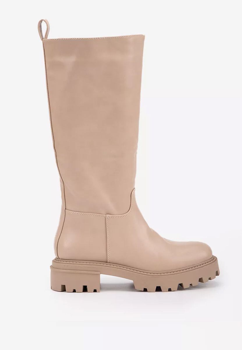 Bottes femme beige Mesora