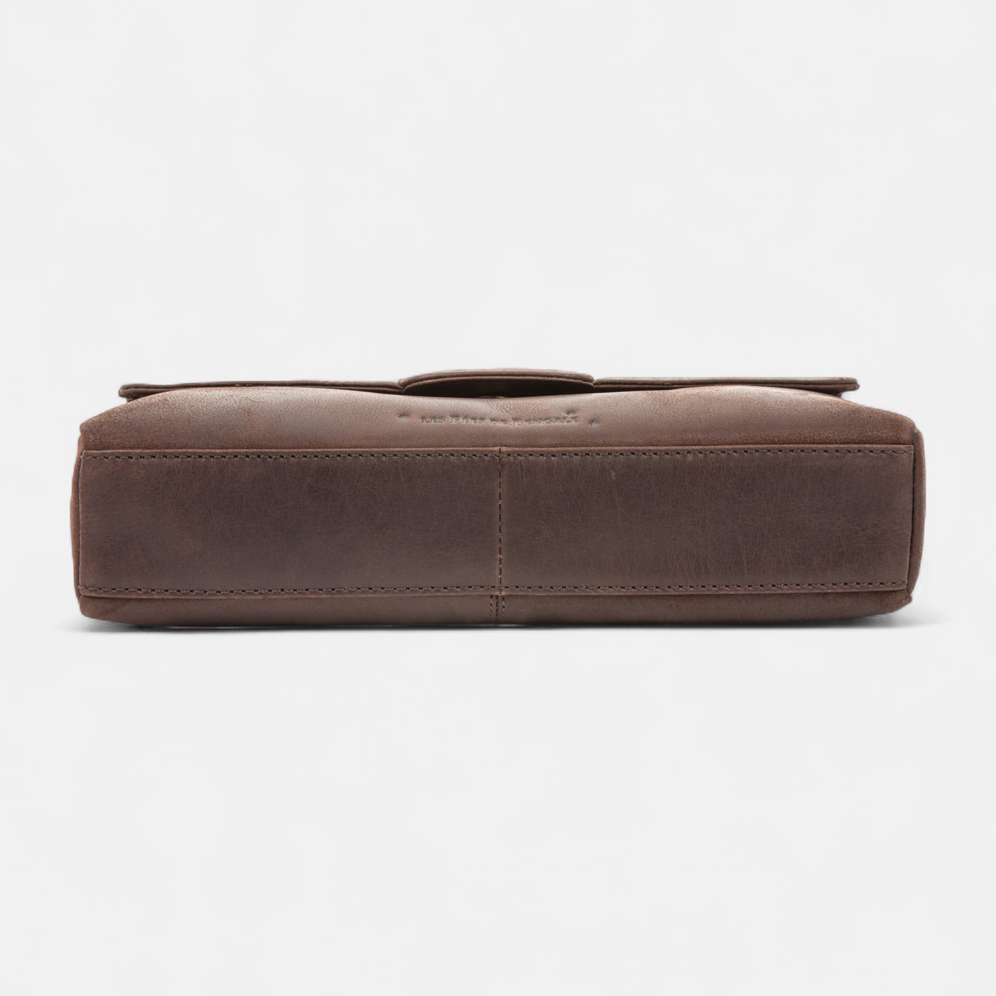 Sac bandoulière en cuir marron