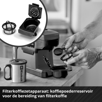 Einhell 18V koffiemachine TE-CF 18 Li (zonder accu)