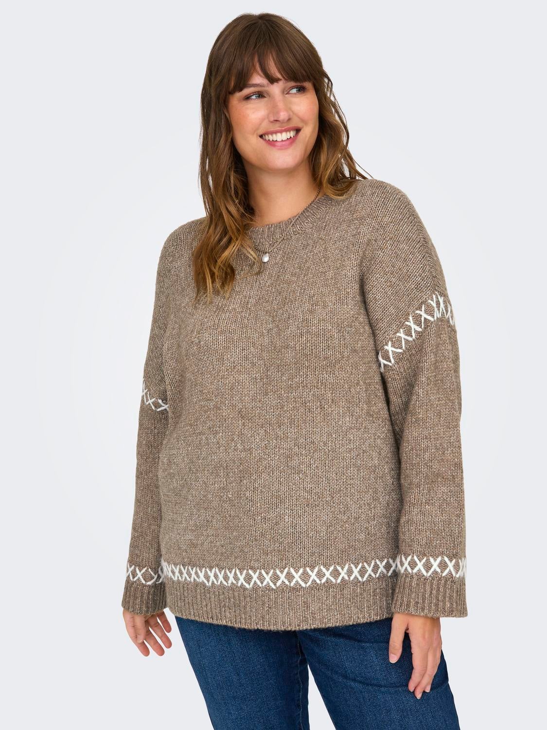 CARAMANDA Strickpullover Malt Ball