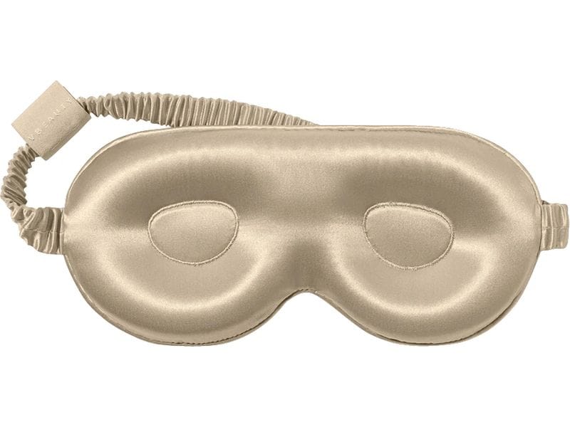 VBEAUTY 3D Seiden Schlafmaske Champagner Schlafmaske aus Maulbeerseide