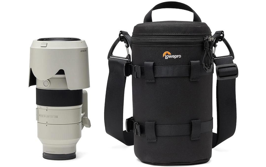 Objektivtasche ProTactic LCS 12 x 24 IIIGepolsterte Tasche mit Zurrgurt für Objektive bis zu 12 cm Durchmesser und 24 cm Länge