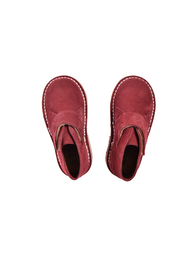 Safari Kids Velcro Booties Bordeaux