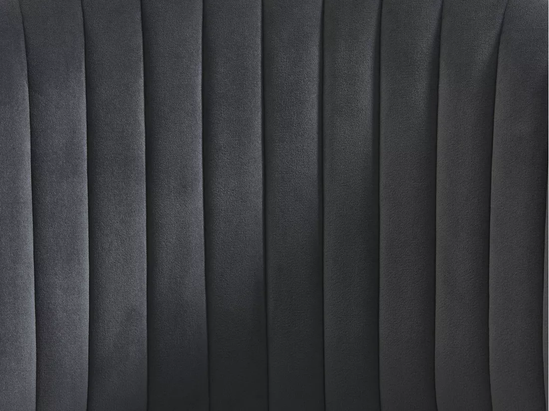 Lot de 6 chaises en velours et métal doré - Gris - MADOLIA de Pascal MORABITO