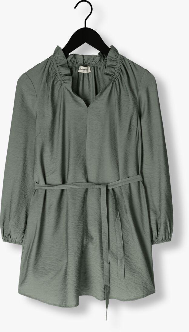 MODSTR\u00D6M groene modstr&ouml;m mini jurk hudgesmd dress