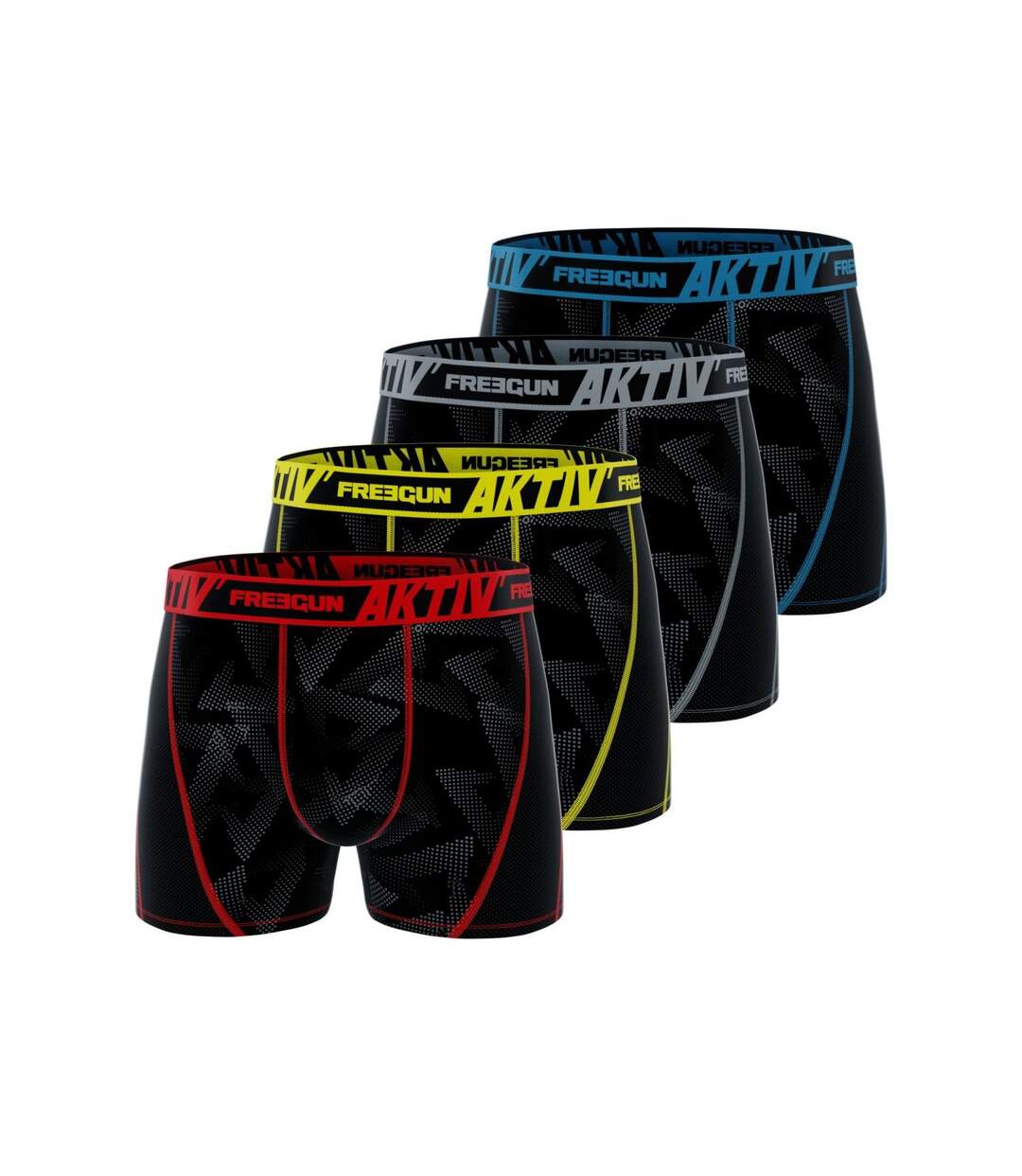 Caleçon Homme Respirant, Boxer Homme, AKTIV, Stretch et Infroissable (Lot de 4)