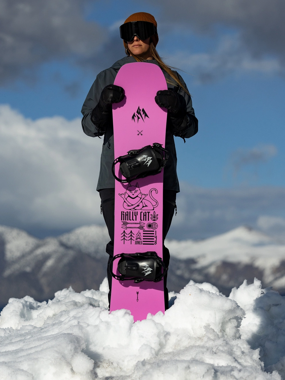 Jones Snowboards Rally Cat 2025 Snowboard white