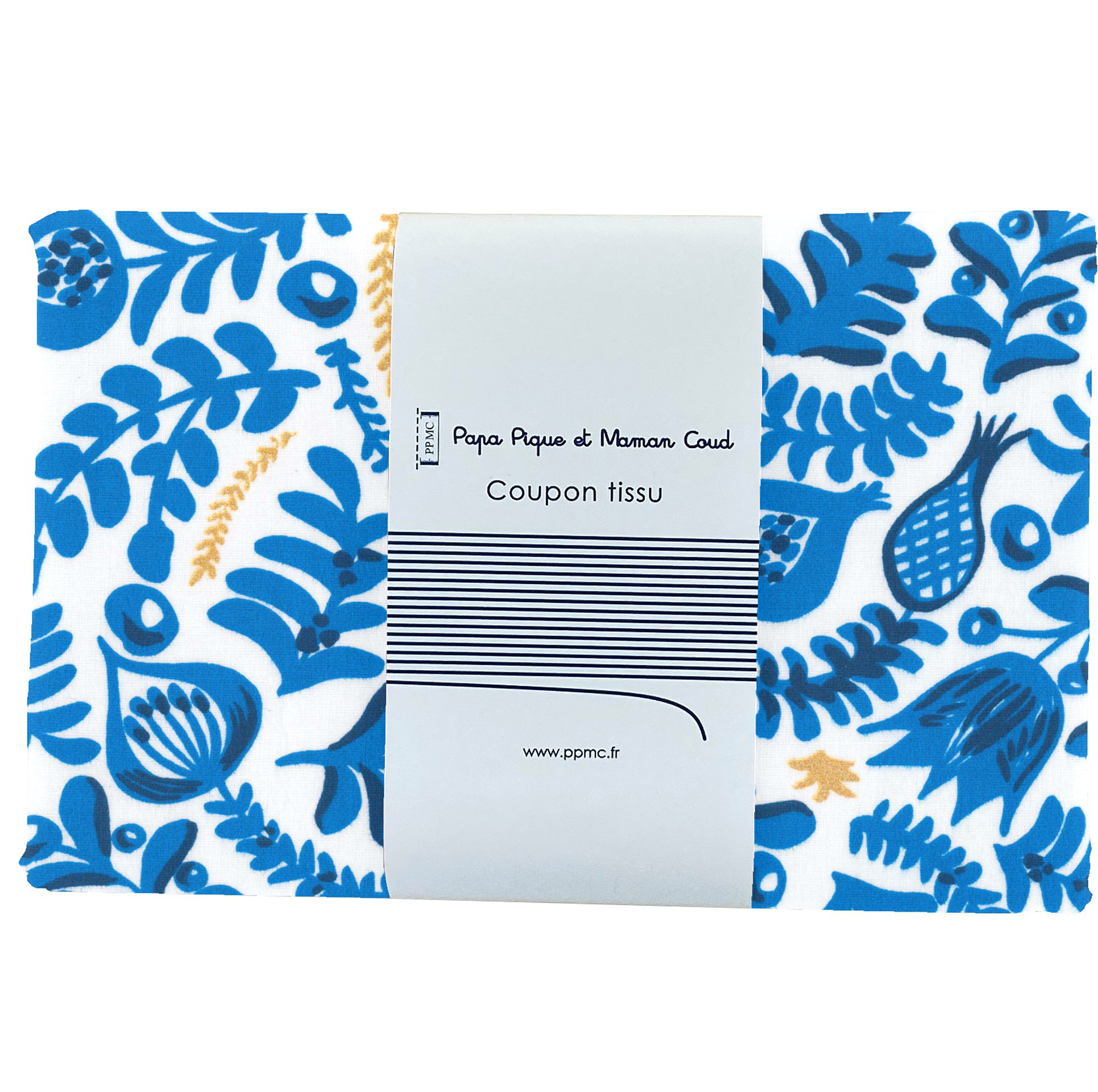 Coupon Tissu 1 M Passion Bleue