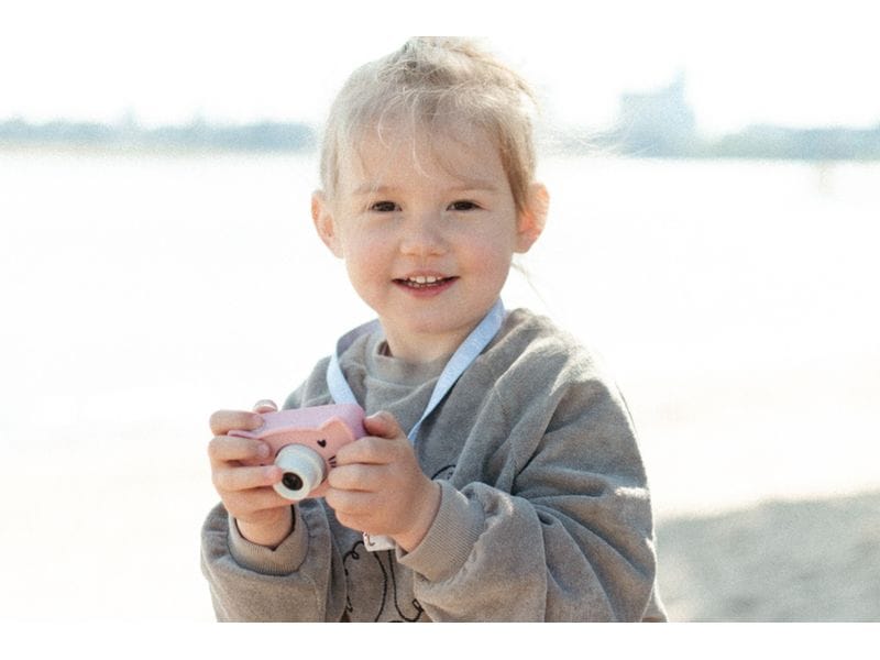 Hoppstar Kinderkamera Digitalkamera Hoppstar Rookie Kids bl Kamera mit beliebten Funktionen wie Fotorahmen, Fotofilter und Gesichtserkennung