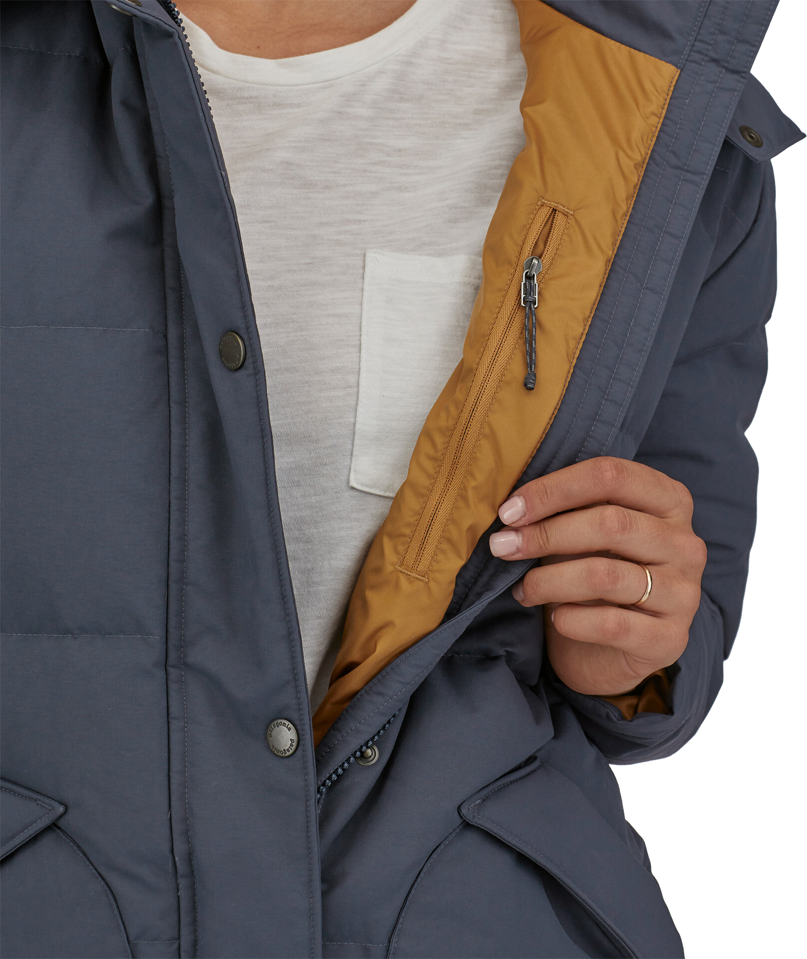 Downdrift Parka Dame Smolder Blue