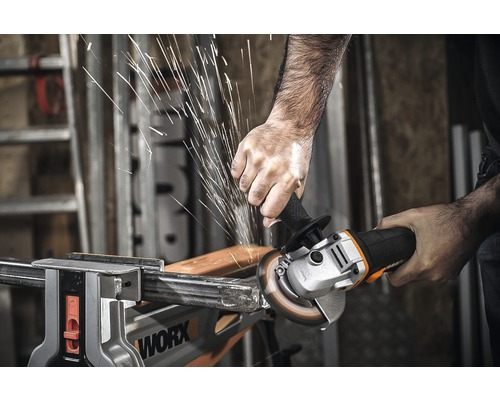 WORX 20V 115mm snoerloze haakse slijper WX800.9 + GRATIS bonusartikel: 20V accu WA3644 (4,0Ah)