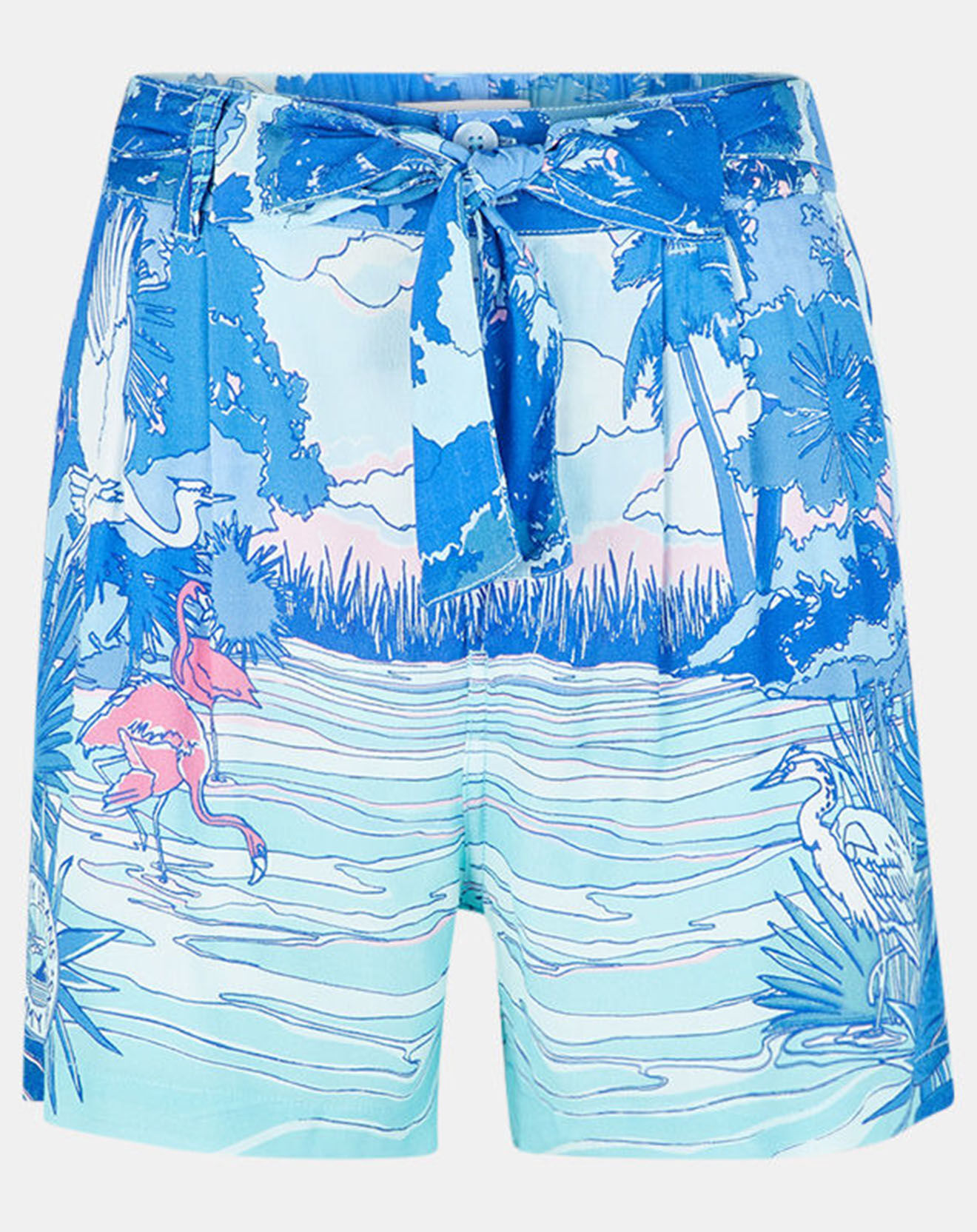 Tommy Jeans Short Fluide imprimé bleu/multicolore