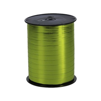 Maildor - Bolduc métallisé - ruban d'emballage 7 mm x 250 m - vert clair