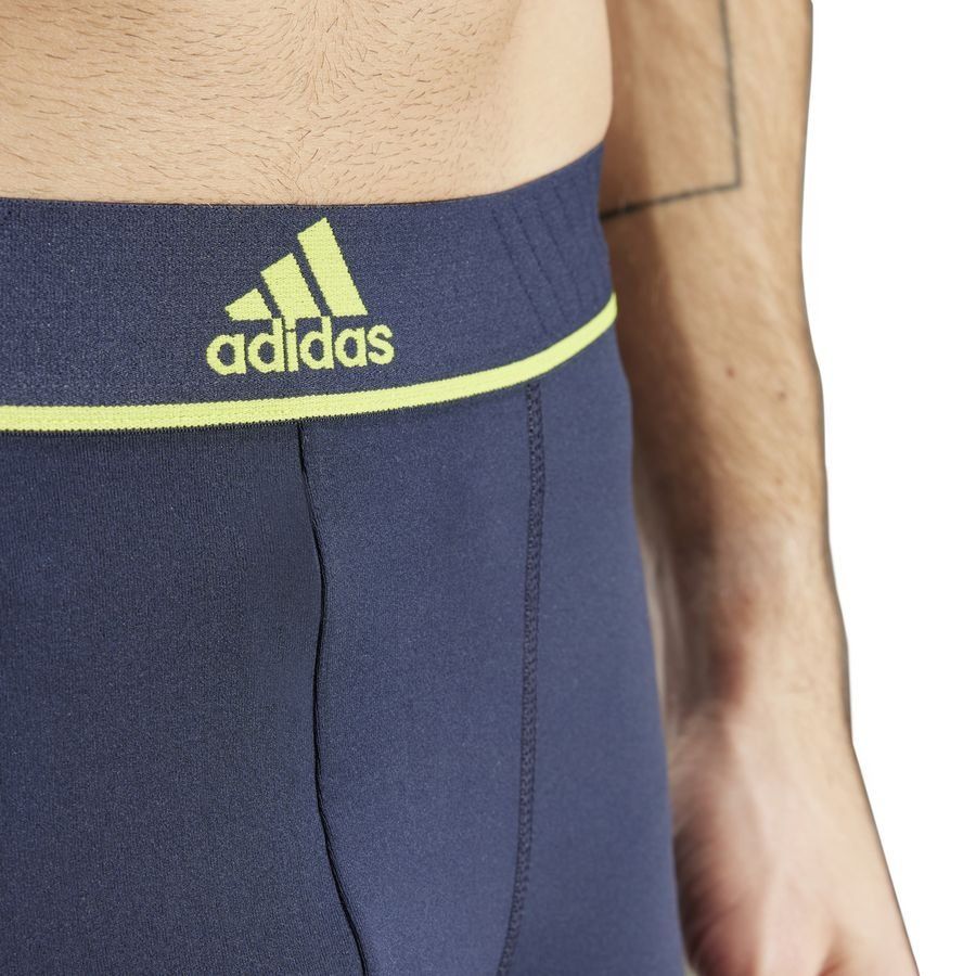 adidas Boxers Active Micro Flex Eco Pack de 3 - Bleu/Jaune