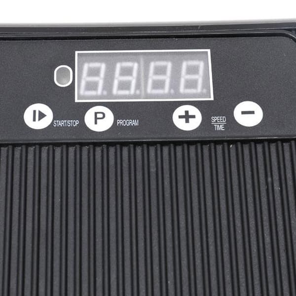 Vibrasjonsplate med LCD-skjerm 44cm - Svart