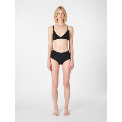 Damen-Highwaist-Slip TENCEL™, Schwarz